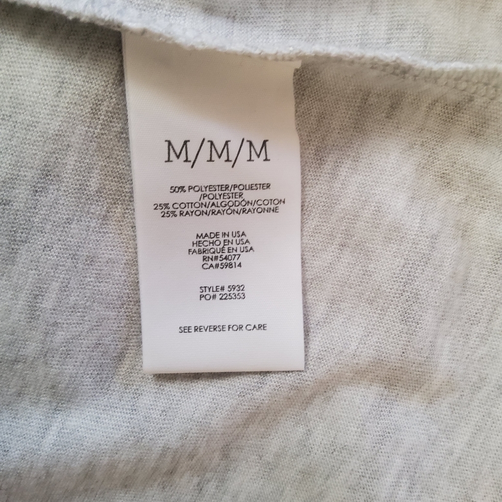 Cabi Knit Floral Heart Top M Grey New - Picture 6 of 7
